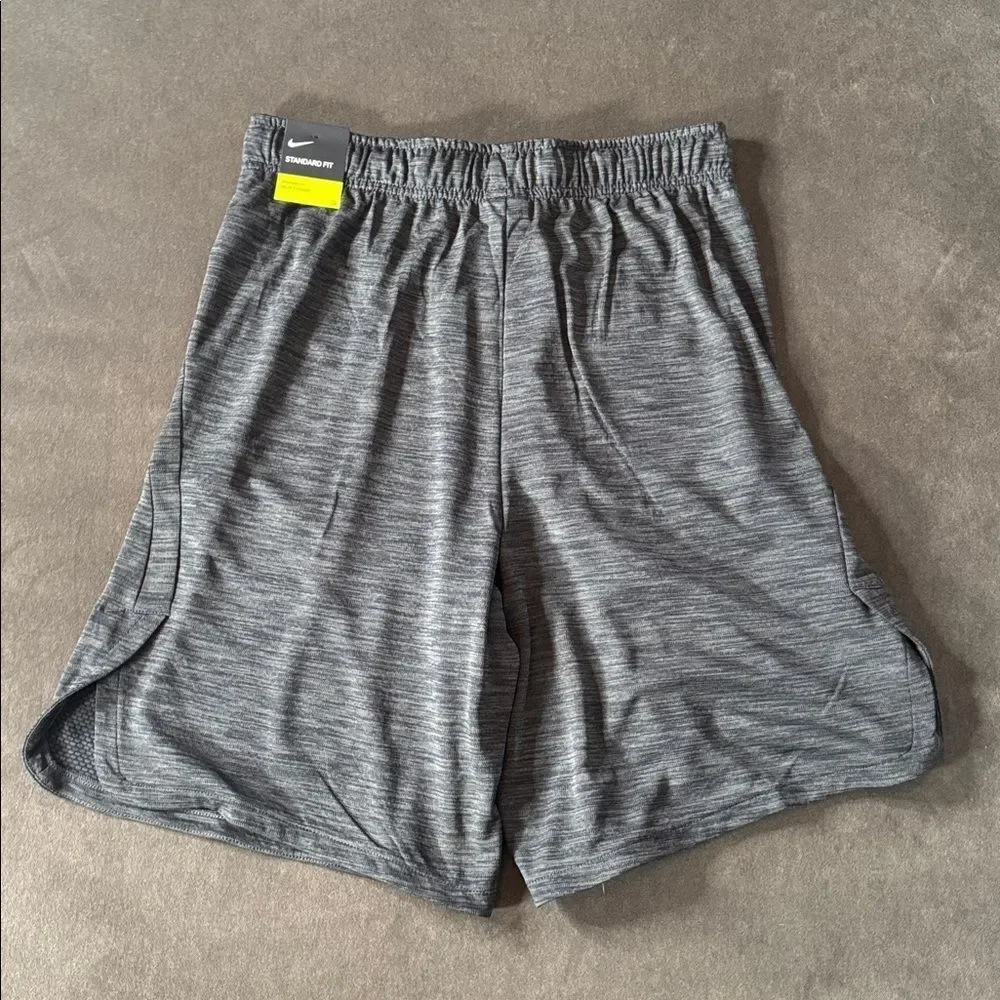 Nike Dry Men’s Gray Training Shorts Standard Fit Size M NWT